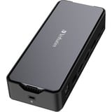 Verbatim CDS-15S Avec fil USB 3.2 Gen 1 (3.1 Gen 1) Type-C Noir, Gris, Station d'accueil Aluminium/Noir, Avec fil, USB 3.2 Gen 1 (3.1 Gen 1) Type-C, 100 W, 3,5 mm, 1000 Mbit/s, Noir, Gris