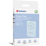 Verbatim Charge 'n' Go Lithium Polymère (LiPo) 5000 mAh Recharge sans fil Bleu, Powerbank Bleu clair, 5000 mAh, Lithium Polymère (LiPo), Quick Charge 3.0, Recharge sans fil, Bleu