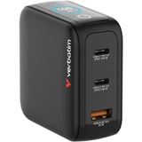 Verbatim Mini chargeur GaN avec écran Noir