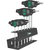 Wera Set 454/7 HF 2 tournevis à manche transversal + support, 7 pièces Noir/Vert