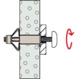 fischer HM 6x65 S, Cheville Argent