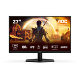 AOC G4 Q27G42XE écran plat de PC 68,6 cm (27") 2560 x 1440 pixels Quad HD Noir, Rouge Moniteur gaming Noir (Mat), 1x DisplayPort, 2x HDMI, 180 Hz, 68,6 cm (27"), 2560 x 1440 pixels, Quad HD, 1 ms, Noir, Rouge