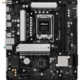 ASRock B860M-X WiFi carte mère socket 1851 Noir/Argent, RAID, 2.5 Gb-LAN, WLAN, BT, Sound, µATX