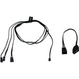 Alphacool Câble numérique RGB LED en Y à 3 voies avec connecteur mâle JST Noir, 60cm