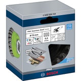 Bosch Brosse coupe PRO acier inoxydable heavy X-Lock, Ø 75mm, torsadée 