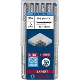 Bosch Expert Foret SDS plus-7X, Perceuse Marteau perforateur, Hammer drill bit, 5 mm, 115 mm, Béton, pierre, 5 cm