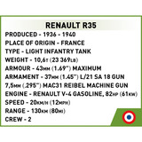 COBI Renault R35 - Valentine IX - Panzer I, Jouets de construction 