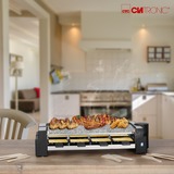 Clatronic Clat 8er Raclette RG 3678 bk Noir/Argent