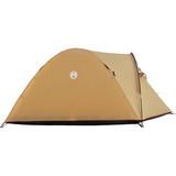 Coleman Darwin 4 Plus Summer, Tente Beige/rouge foncé