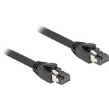 DeLOCK Câble réseau RJ-45 S/FTP Cat.8.1 Noir, 1 mètre