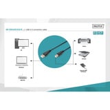 Digitus Câble de connexion USB 2.0 USB-A (connecteur) > USB-B (connecteur) Noir