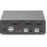 Digitus Commutateur KVM DisplayPort 2x1, Switch KVM Noir