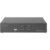 Digitus Commutateur KVM, 4 ports, Simple affichage, 4K, HDMI®, Switch KVM Noir, 4 ports, Simple affichage, 4K, HDMI®, 3840 x 2160 pixels, 4K Ultra HD, Noir