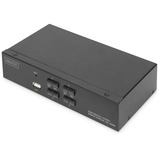 Digitus Commutateur KVM, 4 ports, Simple affichage, 4K, HDMI®, Switch KVM Noir, 4 ports, Simple affichage, 4K, HDMI®, 3840 x 2160 pixels, 4K Ultra HD, Noir