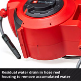 EINHELL Enrouleur de tuyau à batterie Power X-Change GE-HR 18/30 Li-Solo, 18 Volt, Dévidoir Rouge