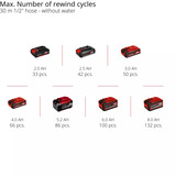 EINHELL Enrouleur de tuyau à batterie Power X-Change GE-HR 18/30 Li-Solo, 18 Volt, Dévidoir Rouge