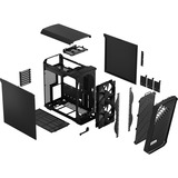 Fractal Design Design Torrent Compact Black Solid, Moyenne tour Noir, 2x USB-A 3.2 (5 Gbit/s) | USB-C 3.2 (10 Gbit/s) | 2x Audio