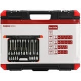 GEDORE Set d'embouts tournevis et clés à douille rouges, 1/2", Clés mixtes à cliquet Noir/Rouge