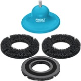 Hazet Ponceuse pour moyeux de roue (corps principal + 3 disques abrasifs), Ø 160 mm, Meule d’affûtage Bleu