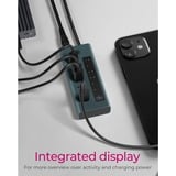 ICY BOX IB-HUB1457-C31 USB 3.2 Gen 1 (3.1 Gen 1) Type-C 10000 Mbit/s Bleu, Gris, Hub USB USB 3.2 Gen 1 (3.1 Gen 1) Type-C, USB 3.2 Gen 2 (3.1 Gen 2) Type-C, USB Type-C, 10000 Mbit/s, Bleu, Gris, Aluminium, 20 W