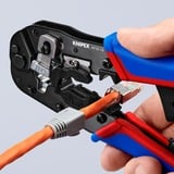 KNIPEX Pince à sertir pour connecteurs Western Bleu/Rouge