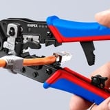 KNIPEX Pince à sertir pour connecteurs Western Bleu/Rouge