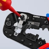 KNIPEX Pince à sertir pour connecteurs Western Bleu/Rouge