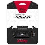 Kingston FURY Renegade 500 Go SSD Noir, SFYRS/500G, M.2 2280, PCIe 4.0 NVMe