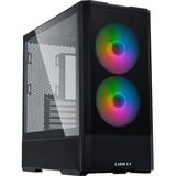 Lian Li  boîtier midi tower Noir | 2x USB-A | 1x USB-C | RGB | Verre Trempé