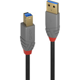 Lindy Câble USB 3.2 type A vers B, Anthra Line Gris