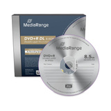 MediaRange MR465 DVD vierge 8,5 Go DVD+R DL 5 pièce(s), Support vierge DVD DVD+R DL, Petit boitier, 5 pièce(s), 8,5 Go