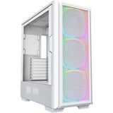 Montech  boîtier midi tower Blanc | 2x USB-A | 1x USB-C | RGB | Window