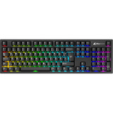 Sharkoon OfficePal KB70W Silent RGB clavier Noir, Layout DE (QWERTZ), 100%