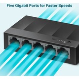 TP-Link LS1005G, Switch Noir, Non géré
