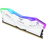 Team Group T-FORCE DELTA RGB module de mémoire 32 Go 2 x 16 Go DDR5 5200 MHz, Mémoire vive Blanc, 32 Go, 2 x 16 Go, DDR5, 5200 MHz, 288-pin DIMM