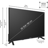 Telefunken  80" TV LED Noir