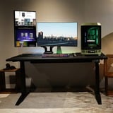 Thermaltake Bras de moniteur de jeu RGB double, Support de moniteur Noir