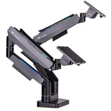 Thermaltake GEA-MSR-DMSBLK-01, Support de moniteur Noir