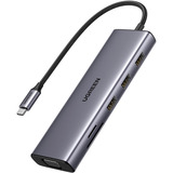 UGREEN Revodok 10-in-1 USB-C Hub, Station d'accueil Argent