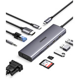 UGREEN Revodok 10-in-1 USB-C Hub, Station d'accueil Argent