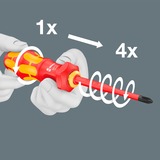 Wera 05006640001, Clés mixtes à cliquet Rouge/Jaune