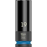 Wera 8790 C Douille à choc Noir, Clés mixtes à cliquet Douille à choc, Noir, 1 tête(s), 1/2", Métrique, 19 mm