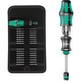 Wera Kraftform Kompakt 26 avec étui, 7 pièces, Set d'embouts de vissage Noir/Vert