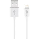 goobay 54600 câble Lightning 1 m Blanc Blanc, 1 m, Lightning, USB A, Mâle, Mâle, Blanc