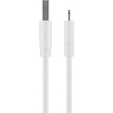 goobay 54600 câble Lightning 1 m Blanc Blanc, 1 m, Lightning, USB A, Mâle, Mâle, Blanc