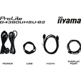 iiyama G-MASTER G4380UHSU-B2 écran plat de PC 108 cm (42.5") 3840 x 2160 pixels 4K Ultra HD LED Noir Moniteur gaming  Noir, 108 cm (42.5"), 3840 x 2160 pixels, 4K Ultra HD, LED, 0,4 ms, Noir
