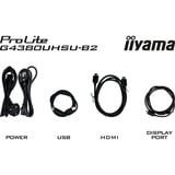 iiyama G-Master Red Eagle G4380UHSU-B2 42.5" 4K UHD Moniteur gaming  Noir, 144 Hz, HDMI, DisplayPort, USB-C, Audio 