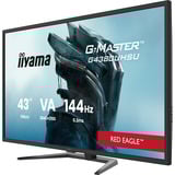 iiyama  G-Master Red Eagle G4380UHSU-B2 42.5" 4K UHD Moniteur gaming  Noir, 2x HDMI, 2x DisplayPort, 6x USB-A, USB-B, 2x USB-C, 144 Hz