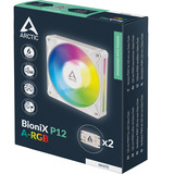 ARCTIC BioniX P12 A-RGB ventilateur de boîtier Blanc, 120 x 120 x 26 mm, PWM