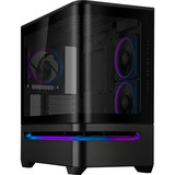 ASUS PRIME AP202 ARGB Mini Tower Noir boîtier midi tower Noir | 2x USB-A | 1x USB-C | RGB | Window